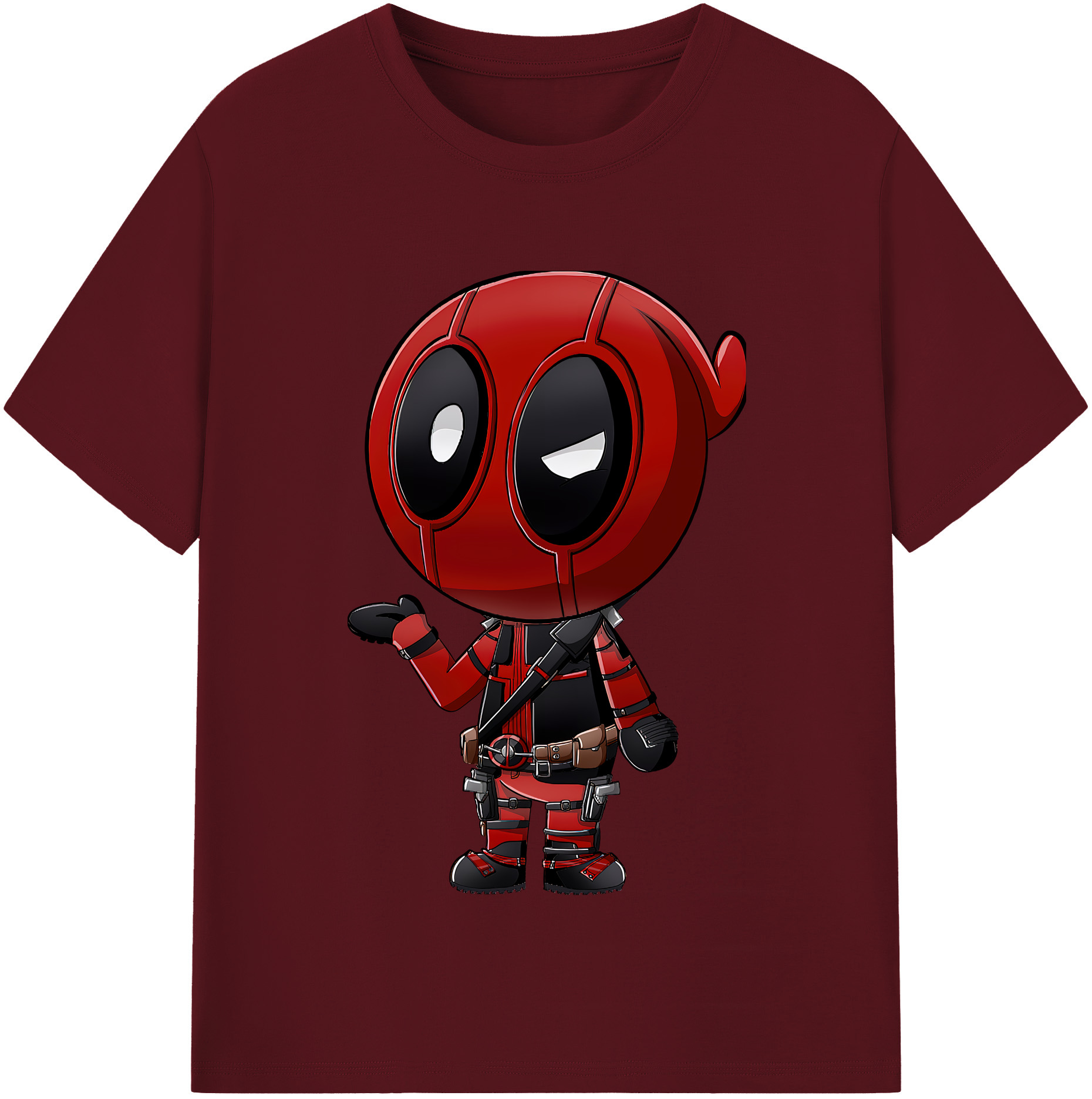 （画像用） Deadpool デッドプール 綿100％半袖Tシャツ（フロントプリント）